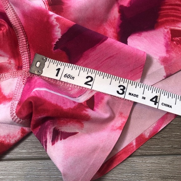 Athleta Pink Printed Run With It 3.5”  Athletic Running Shorts Womens Size XS - Picture 6 of 15